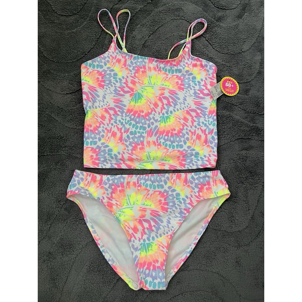 New Girls Tankini Swimsuit 2 Piece Multicolor Size XXL/16